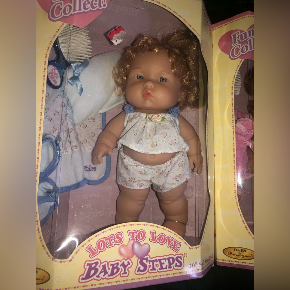 Berenguer Lots To Love Baby Steps 10” soft vinyl 2005 vintage rare baby doll